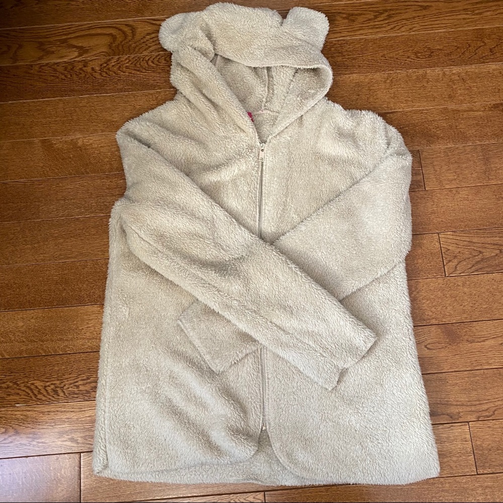 Teddy ears zip up hoodie